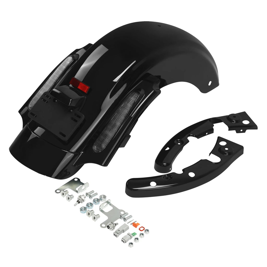 5" Stretched Saddlebags & Rear Fender System for Harley Road Glide (2009–2013)