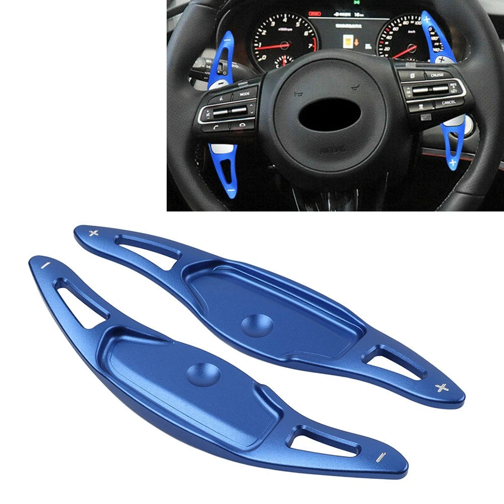 Shift Paddle Extension for Kia Stinger CK K8 (2018–2023) Aluminum Blue