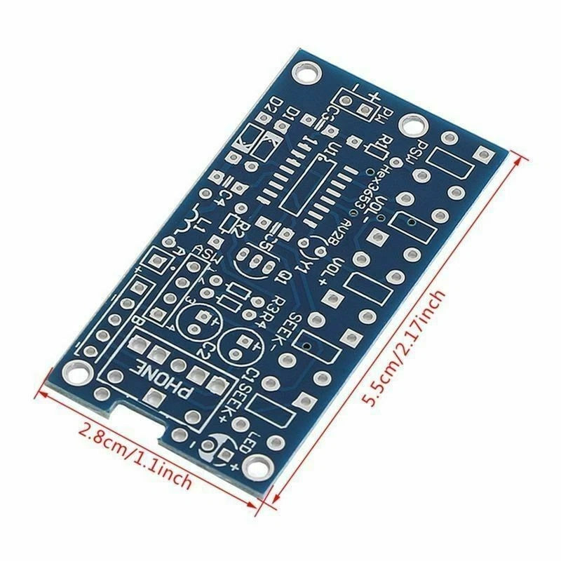 Wireless Stereo FM Radio Receiver Module PCB 76-108MHz for DIY Projects