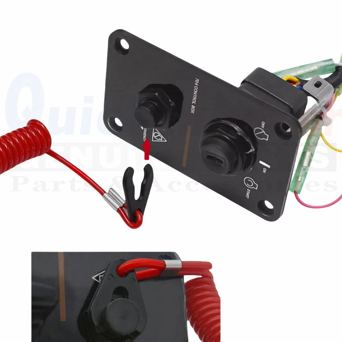 Replacement Key Switch Panel for Yamaha Outboard (704-82570-12-00)