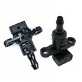 986303X000 2pcs Nozzle Black Front Windscreen Washer Jet Plastic