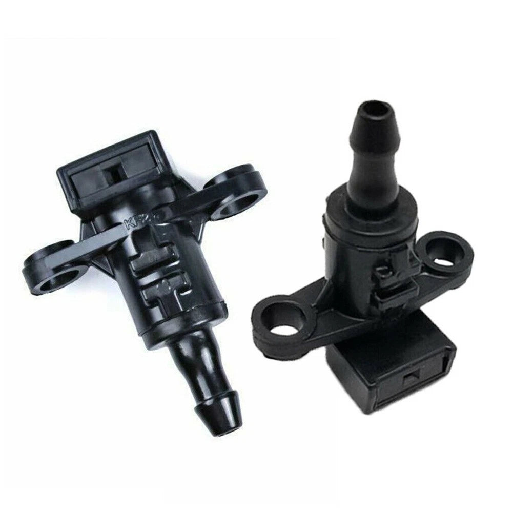 986303X000 2pcs Nozzle Black Front Windscreen Washer Jet Plastic