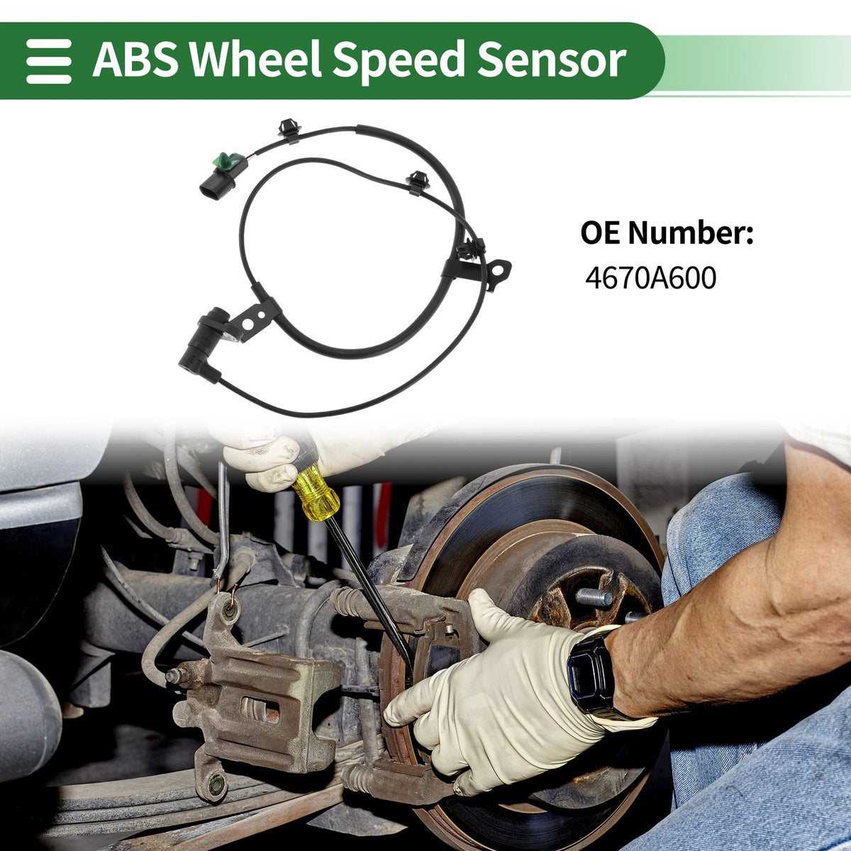 ABS Wheel Speed Sensor Front for Mitsubishi Montero Sport (2008–2015)