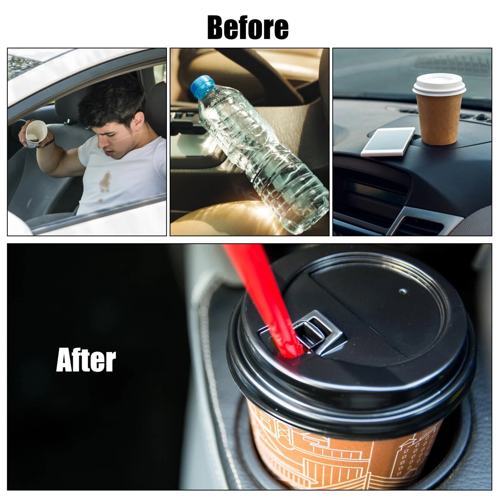 Car Cup Holder Insert Divider Replacement for Toyota Land Cruiser 2008–2011