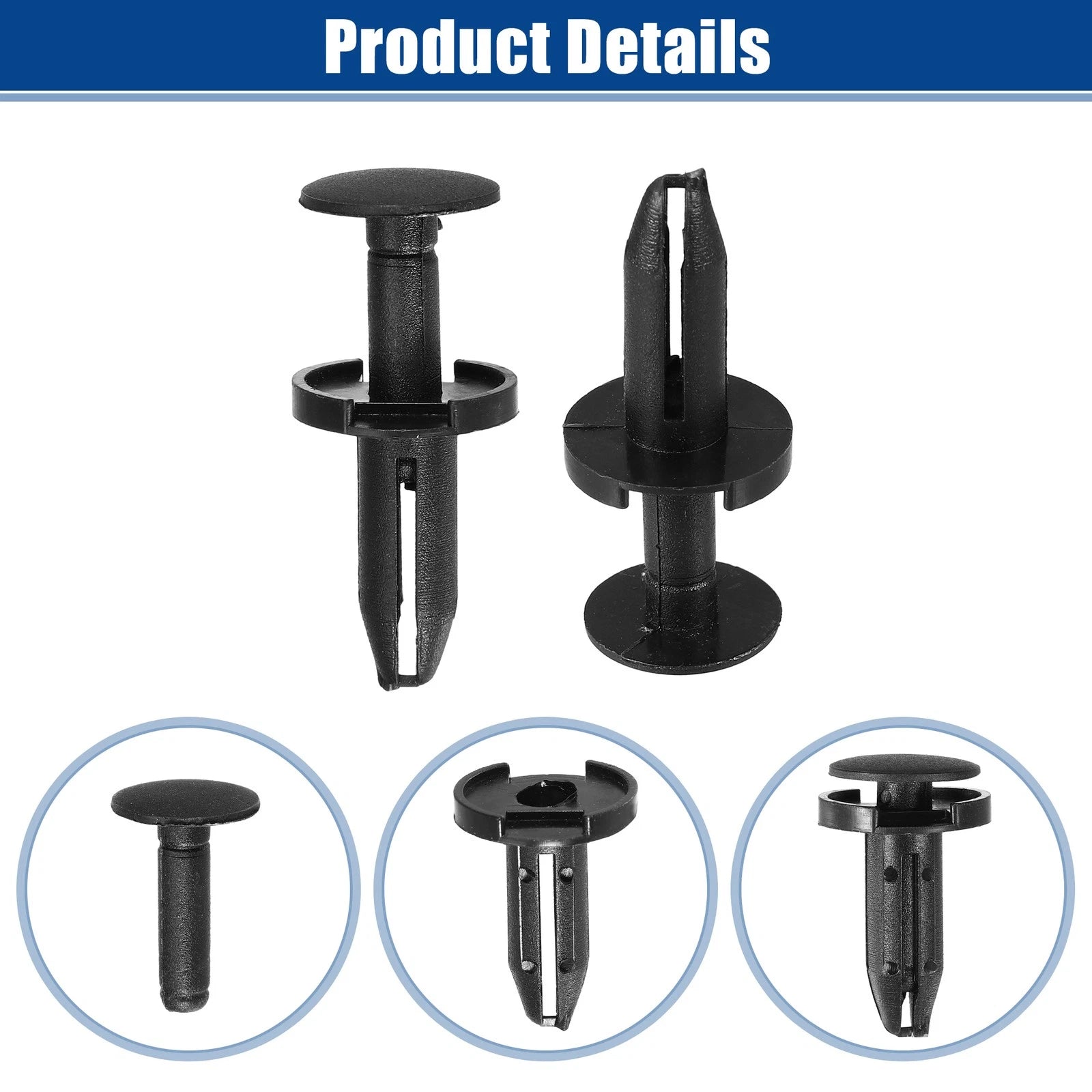 10pc Bumper Cover Retainer Clips Push Type for Chrysler 200 (2011–2014)