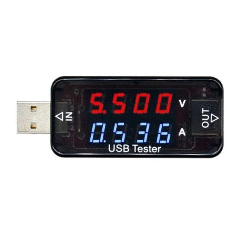 USB Tester with Digital Voltmeter for Charging Devices