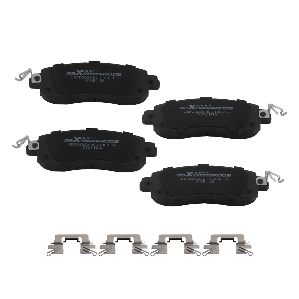 Set of 4 Front Ceramic Brake Pads for Nissan Altima (2013–2025) / Leaf (2014–2018)