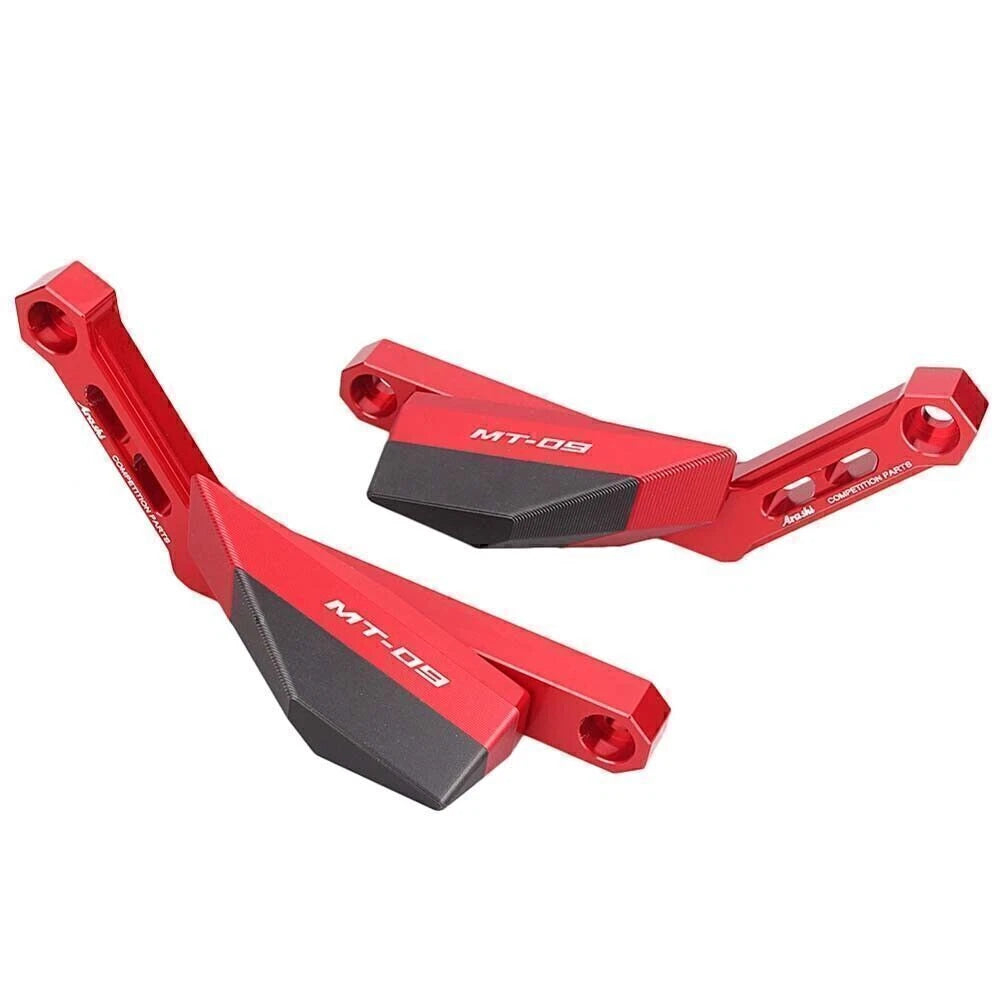 1 Pair Frame Slider Pads Crash Protector for Yamaha MT-09 (2014–2016) Red