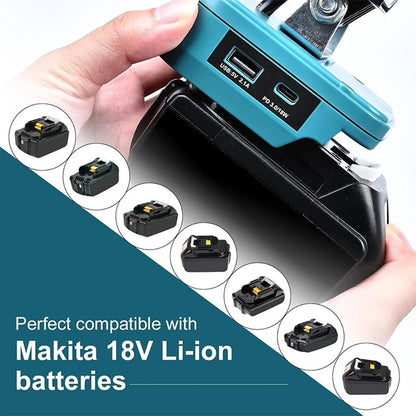16 LED Work Light with USB Port and 360° Adjustable Head