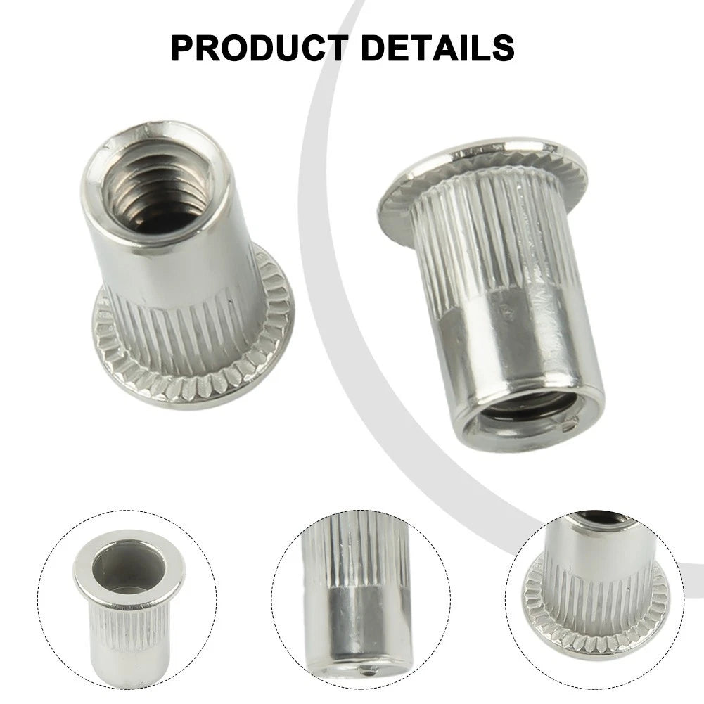 40pcs Rivet Nuts for Automotive Applications (15.5mm Length)