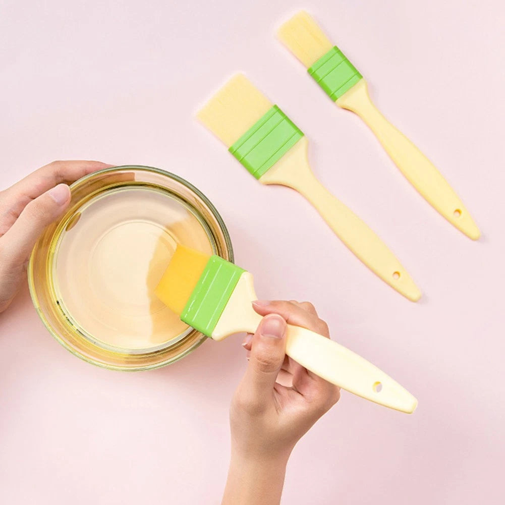 3 Piece Pastry Brush Set for Baking with Nylon Bristles