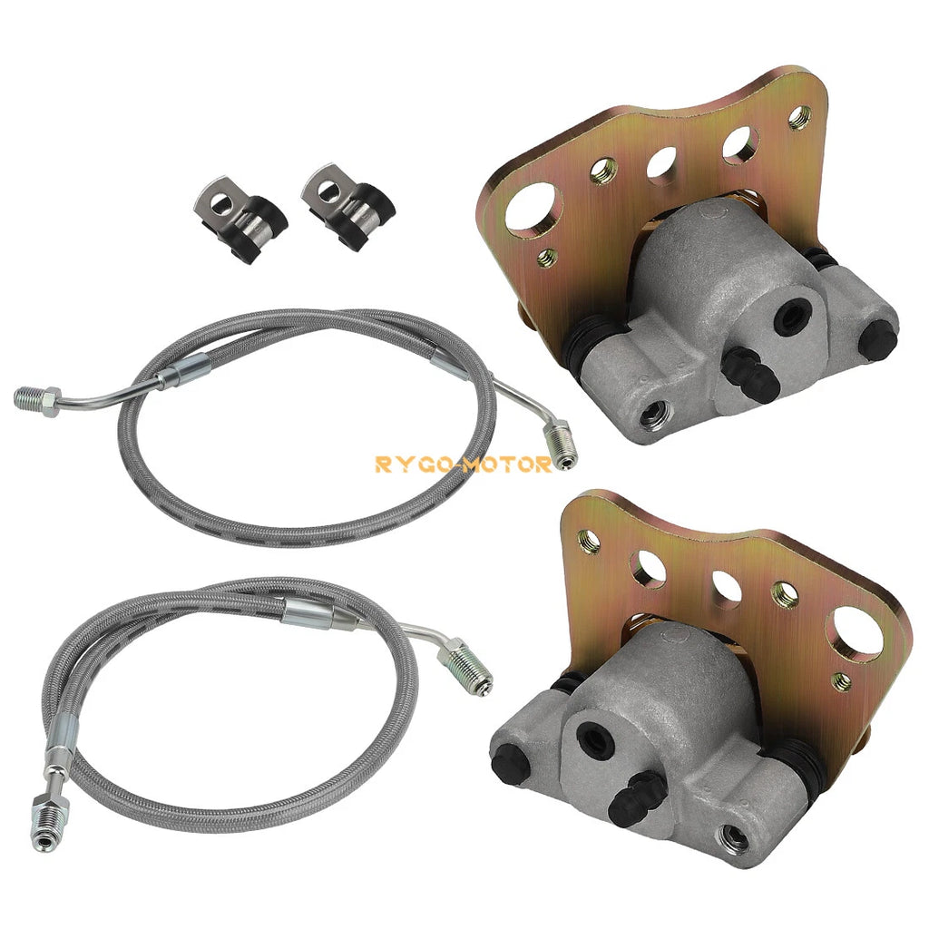 Front Brake Calipers w/Pads & Lines for Polaris Magnum 325 330 500 (2001–2004)