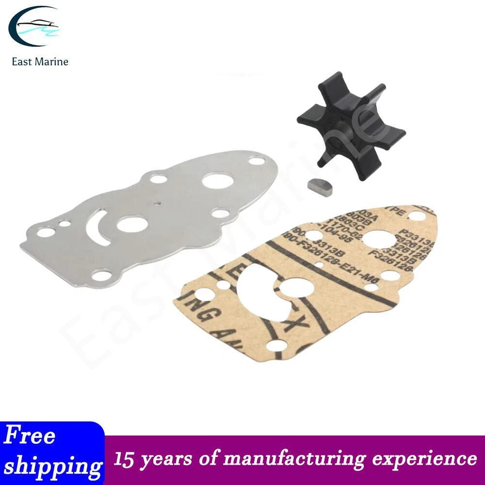 Water Pump Impeller Kit with Plate for Suzuki DT6 DT8 (6HP 8HP) 17400-98551