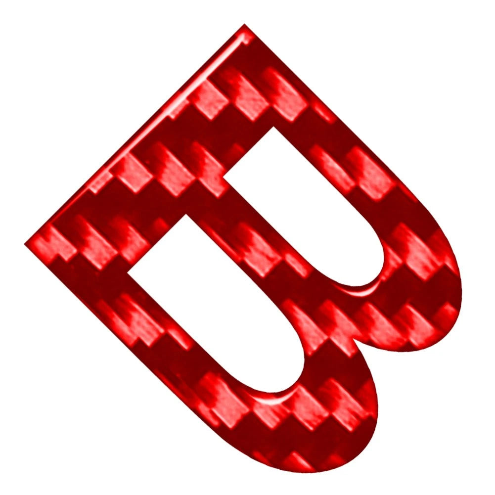Carbon Red Door Wall Badge Emblem Decals for Car Window (Universal)