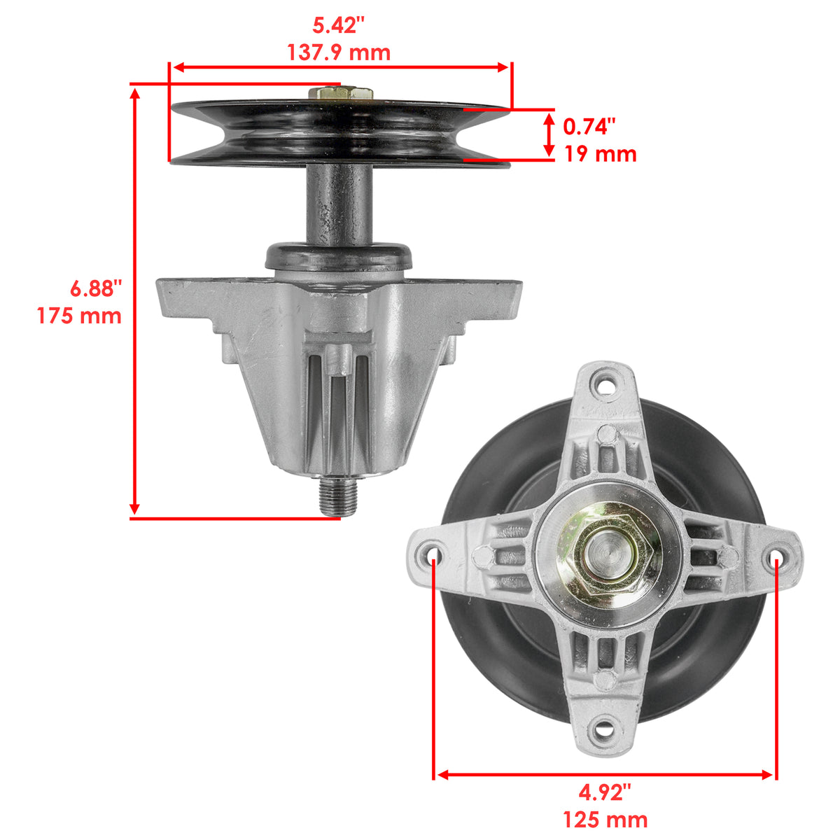 Spindle Assembly Replacement for Cub Cadet RZT-L54KH RZT-L54KW (2001–2018)
