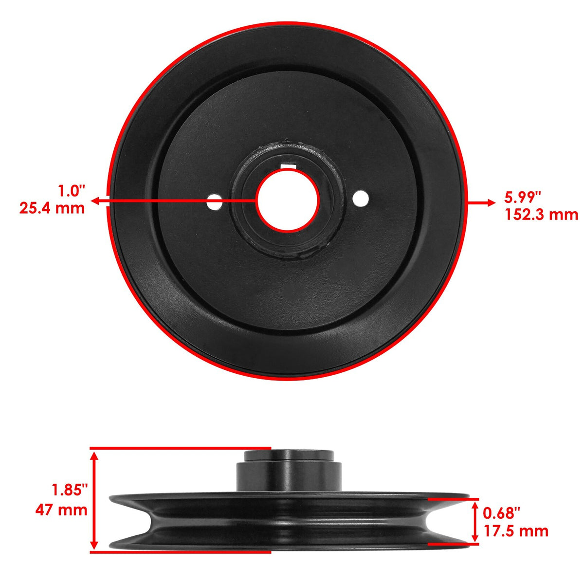 Deck Pulley Replacement for Gravely 52 inch Zero Turn (2000–2000)