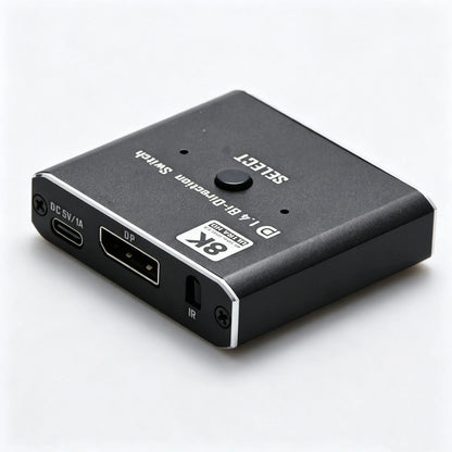 2X DisplayPort Switch 1.4 Bi-Directional 1x2 for PC Monitor