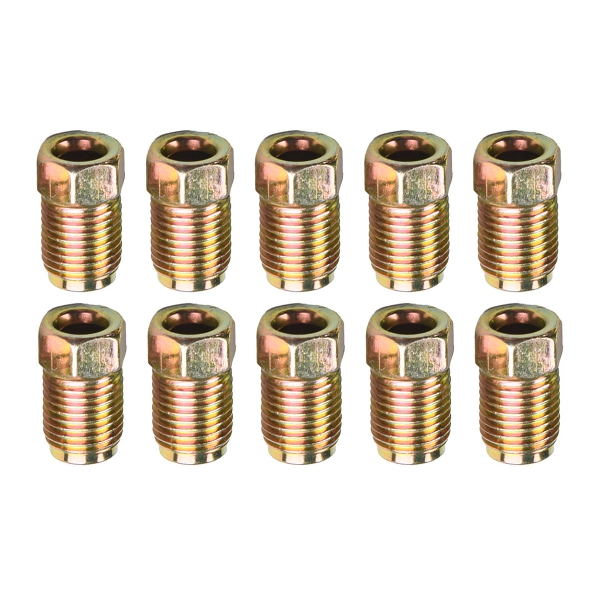 Set of 4 Bronze Tone M10x1.0 Car Nuts for