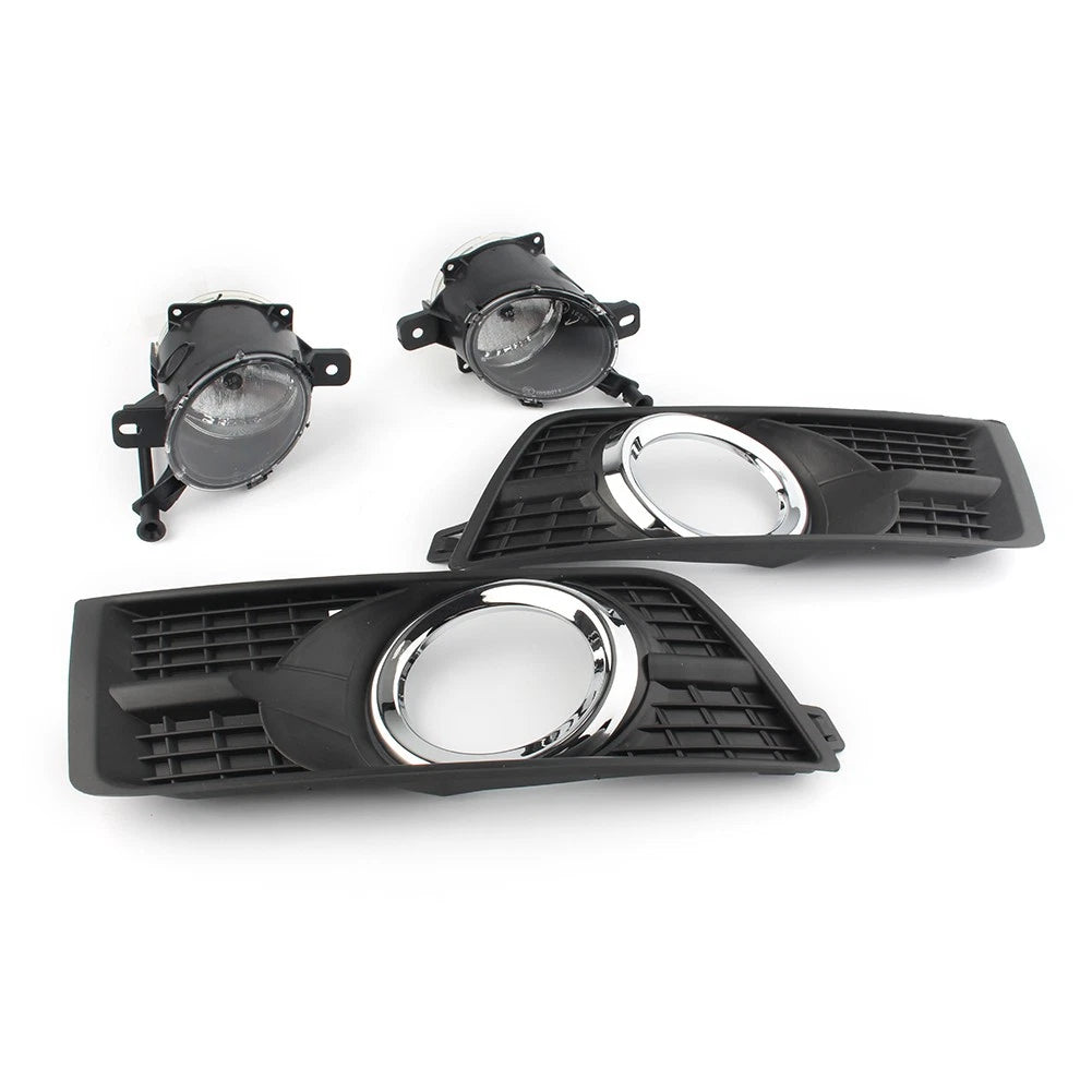 Pair Front Bumper Fog Light Covers for Cadillac SRX (2010–2016)