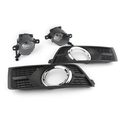 Pair Front Bumper Fog Light Covers for Cadillac SRX (2010–2016)