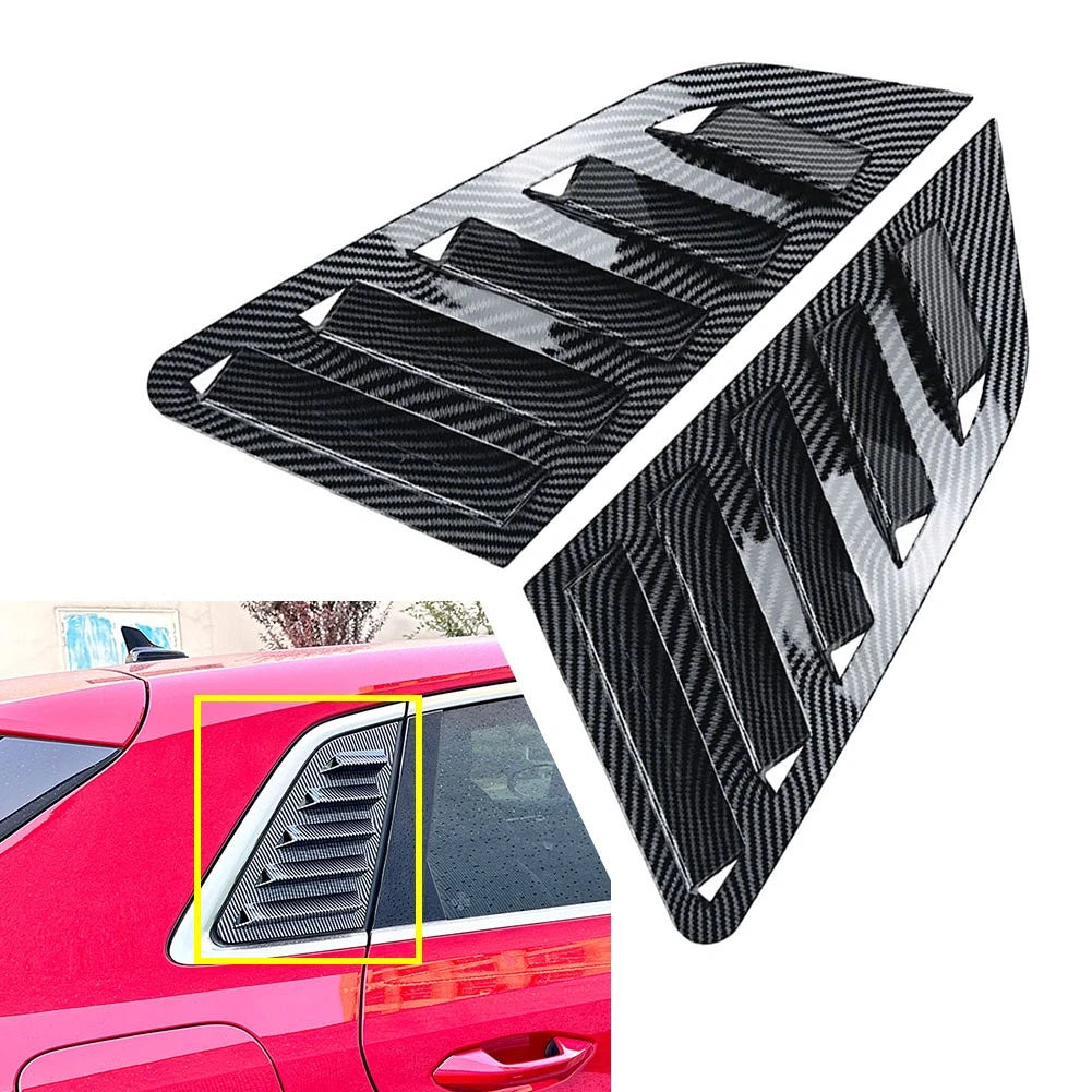 Rear Window Louvers for Audi A3 S3 8Y Hatchback (2021–2024) Carbon Look