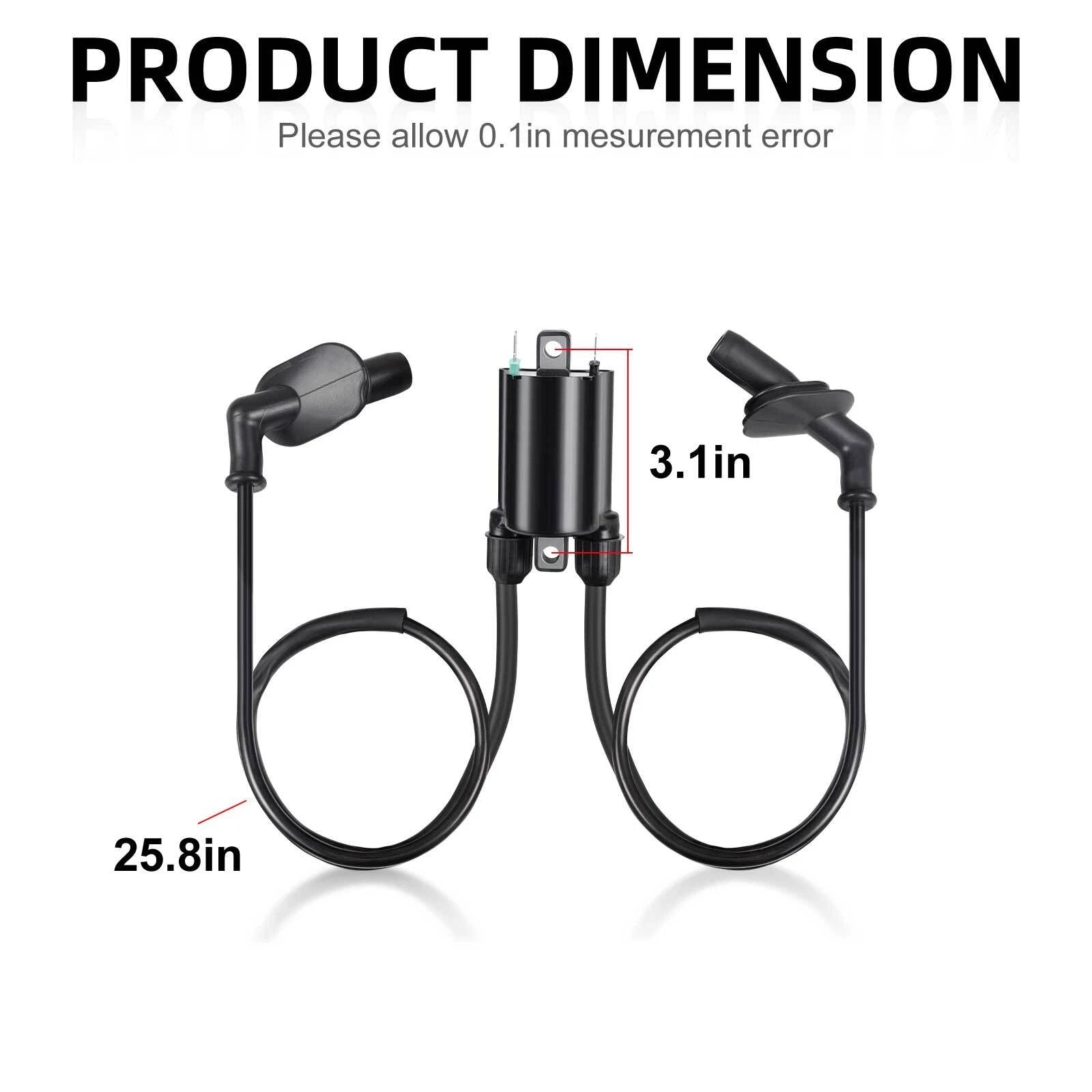 3X Ignition Coil + Sub-Wire for Honda GL1500 Goldwing (1989–2000)