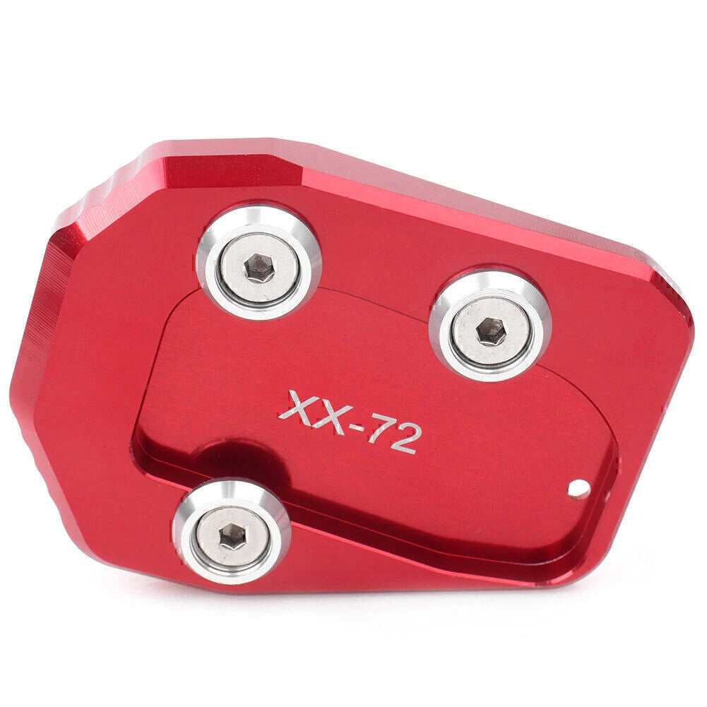 Red Sidestand Kickstand Extension Pad for Yamaha MT-09 (2013–2016)