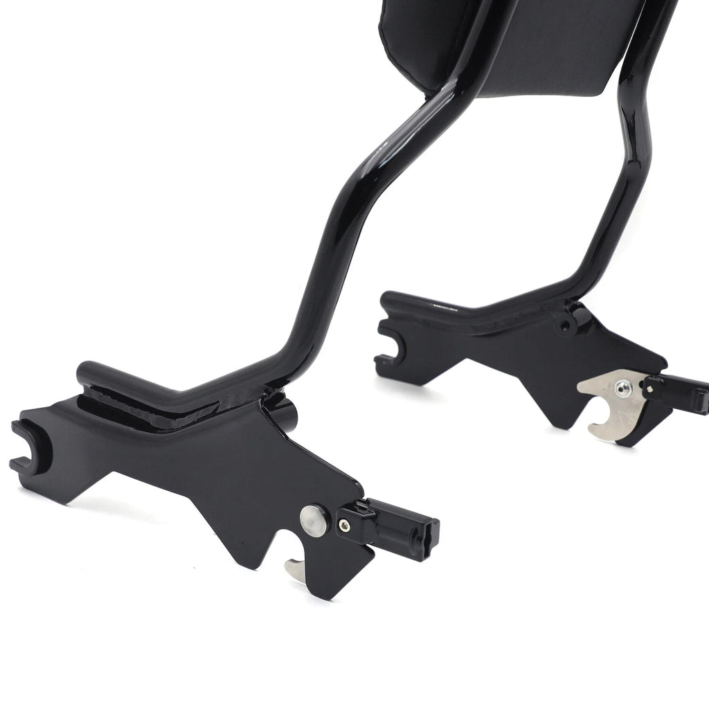 Black Passenger Sissy Bar Backrest for Harley Softail FXFB FXFBS (2018–2023)