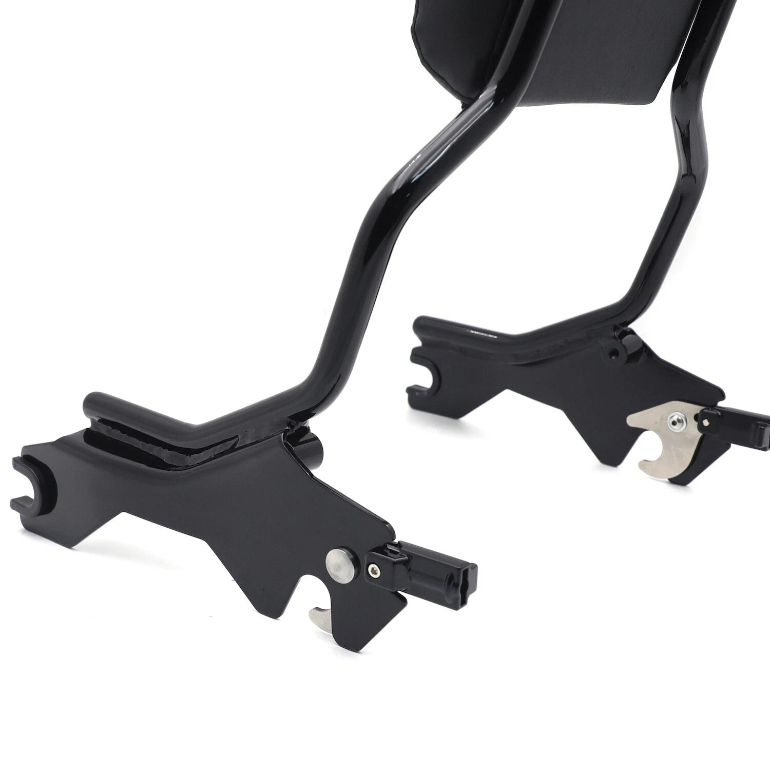 Black Passenger Sissy Bar Backrest for Harley Softail FXFB FXFBS (2018–2023)