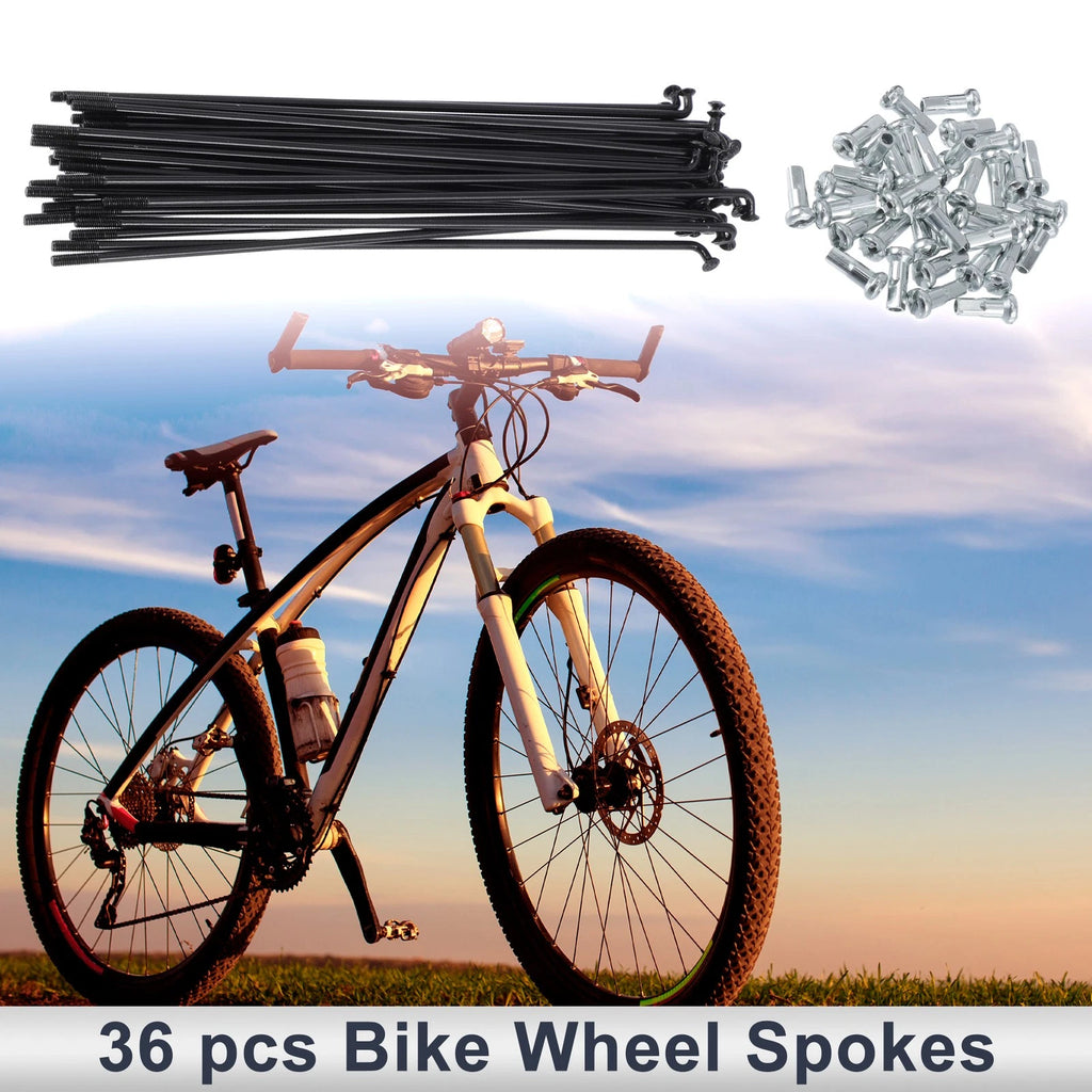 Bicycle Spokes Nipple 13G 141mm Steel Black Replacement for Universal (All)