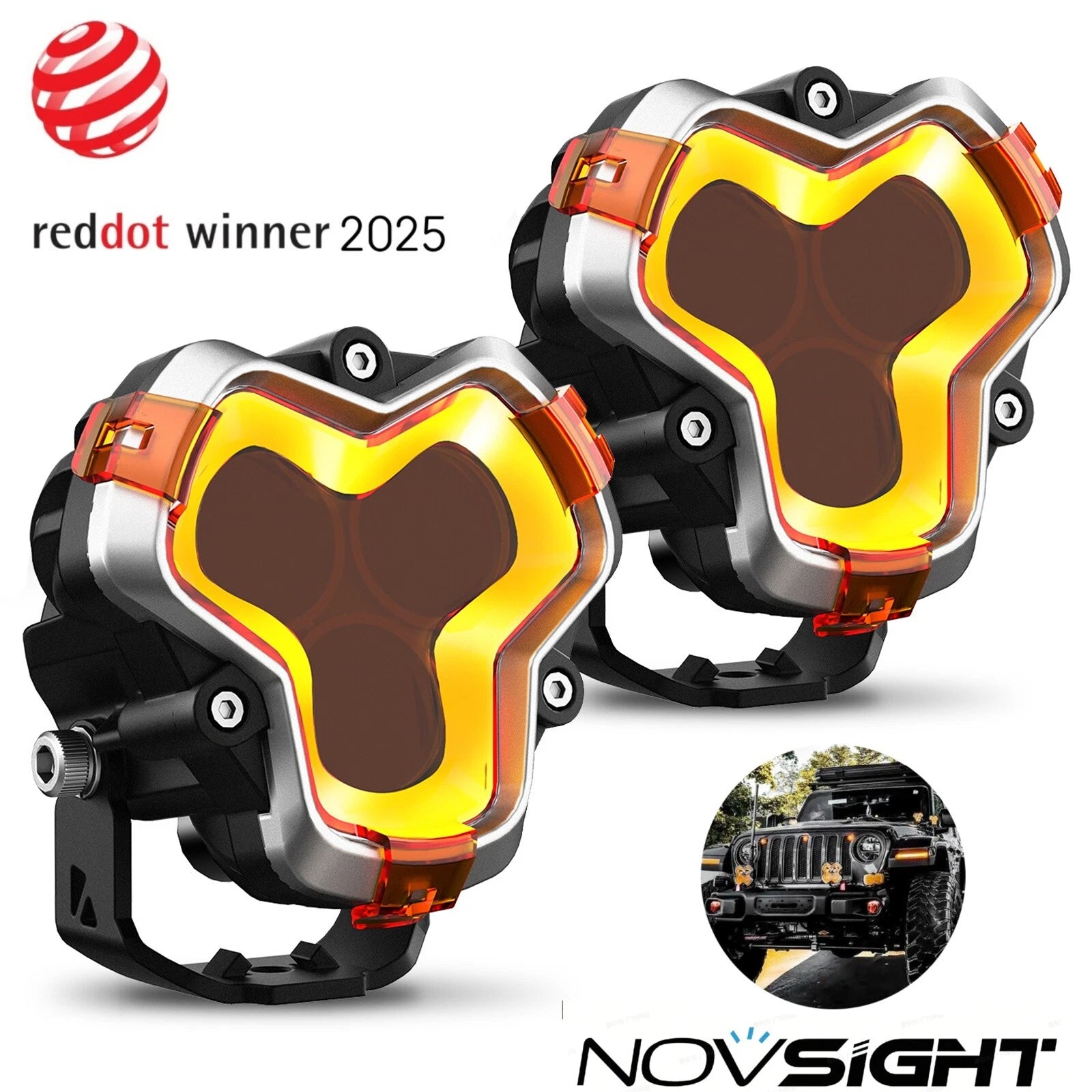3'' LED Work Light Pod for Jeep SUV (Off Road)
