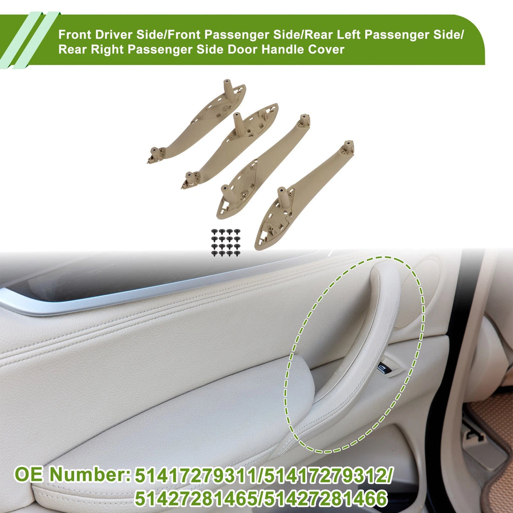 Door Panel Handle Pull Trim Cover Replacement for BMW 3 Series F30 (2013–2018)