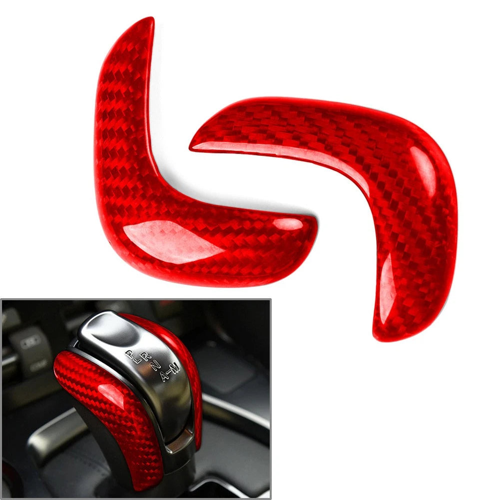 2Pcs Gear Shift Knob Cover Trim for Nissan GTR R35 (2017–2022)