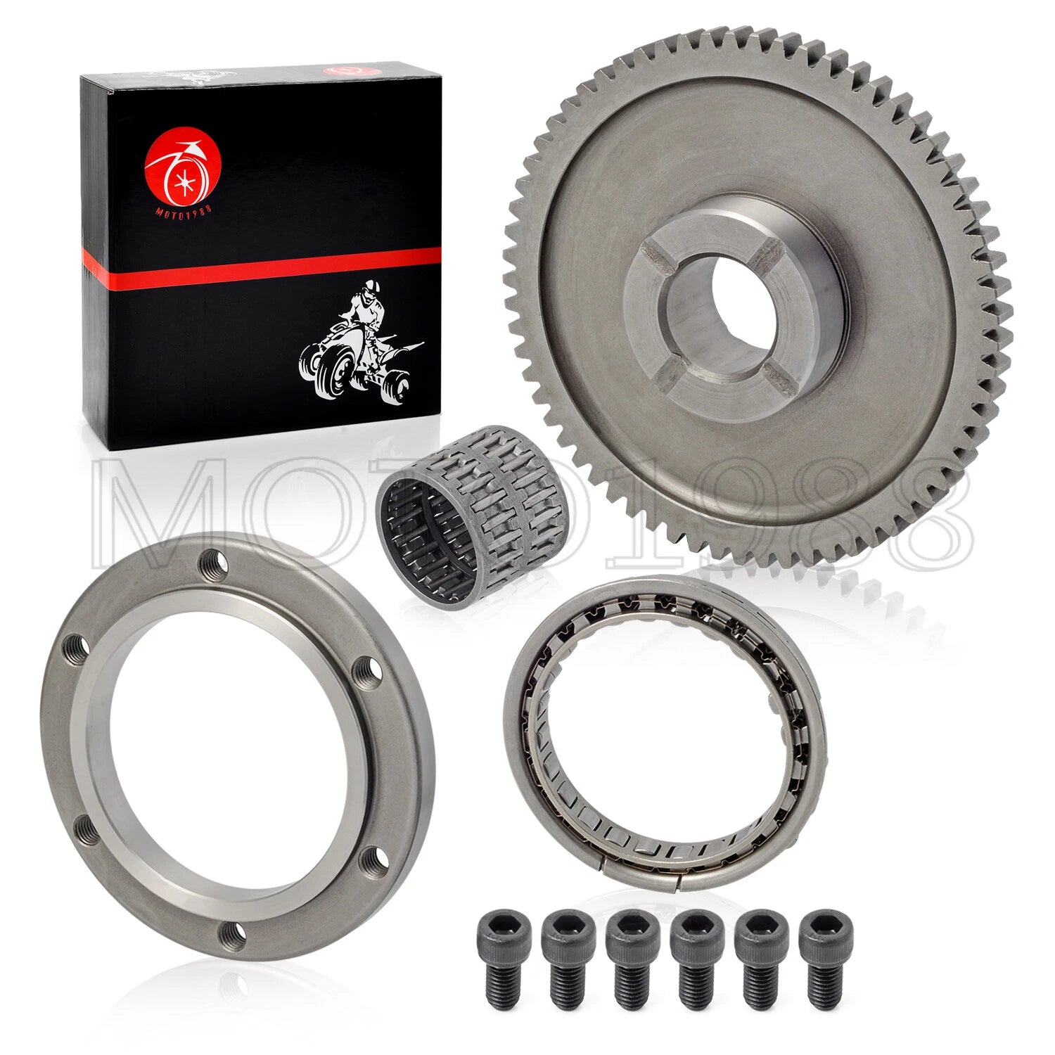 Starter Clutch One Way Bearing Gear Idler Kit for Yamaha Big Bear 350 400 (1998–2006)