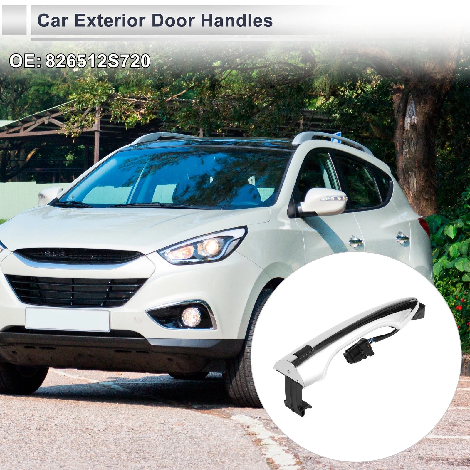 Front Left Exterior Door Handle Replacement for Hyundai Tucson (2010–2015)
