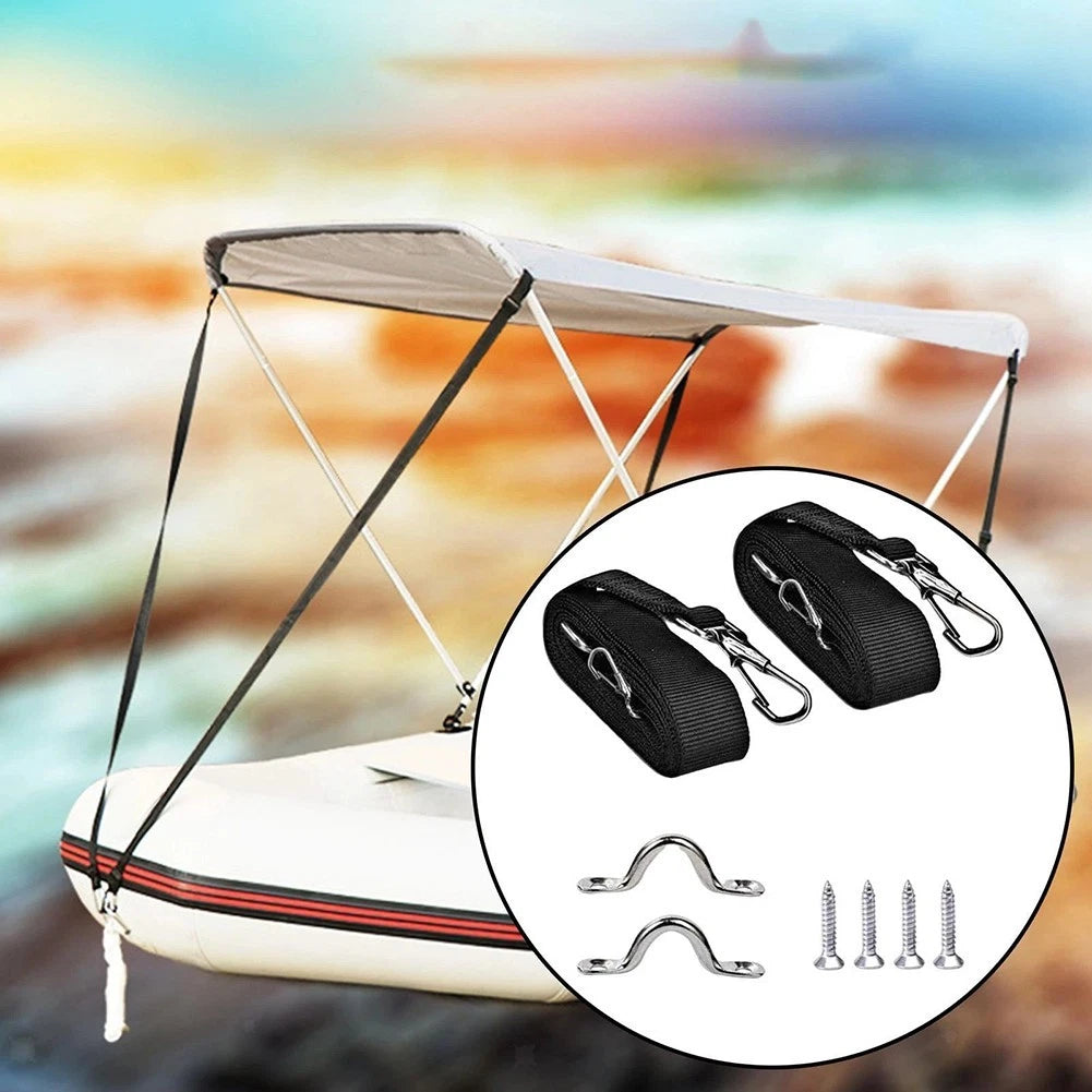 Adjustable Boat Top Straps with Double End Hook for Outdoor Activities