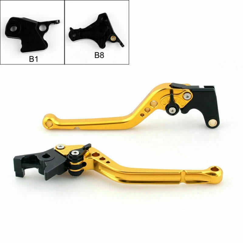 Long Brake Clutch Levers for BMW F800S F800ST F800GS F650GS F800R (2006–2013) Gold T9