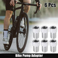 6pc Bike Pump Adapter Replacement for Bike Tire Inflator for Universal Use