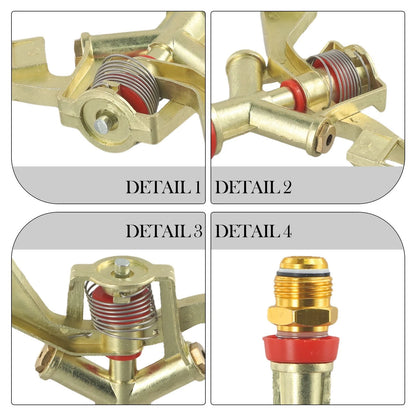 Adjustable Brass Spray Nozzle for Garden Lawn (1X)
