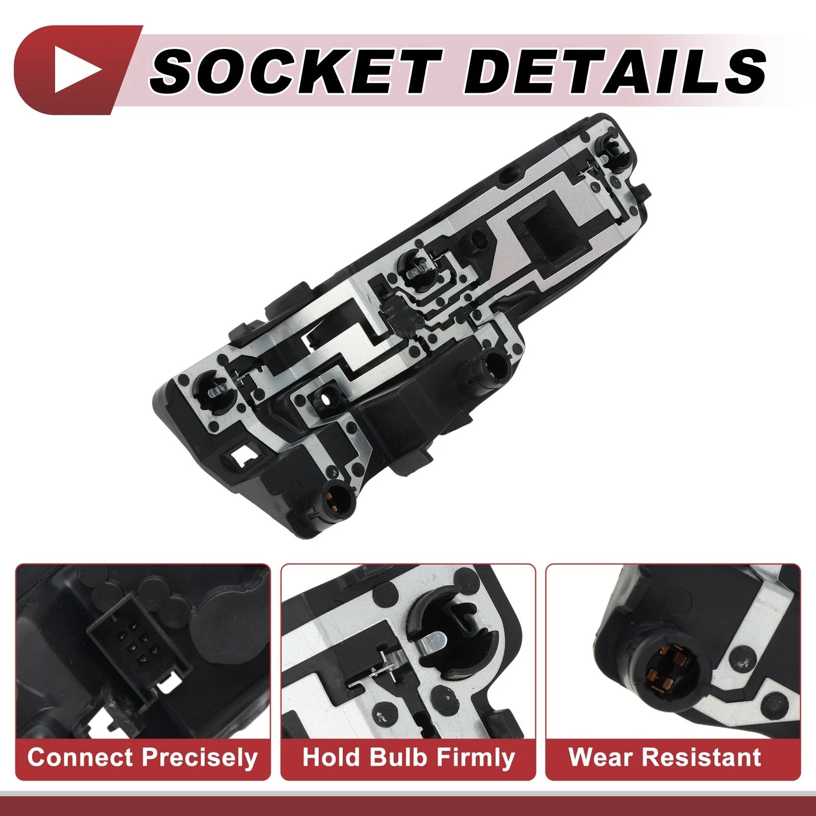 Left Tail Light Socket Wiring for Audi A1 (2010–2018) No. 8X0945093D/8X0945257A