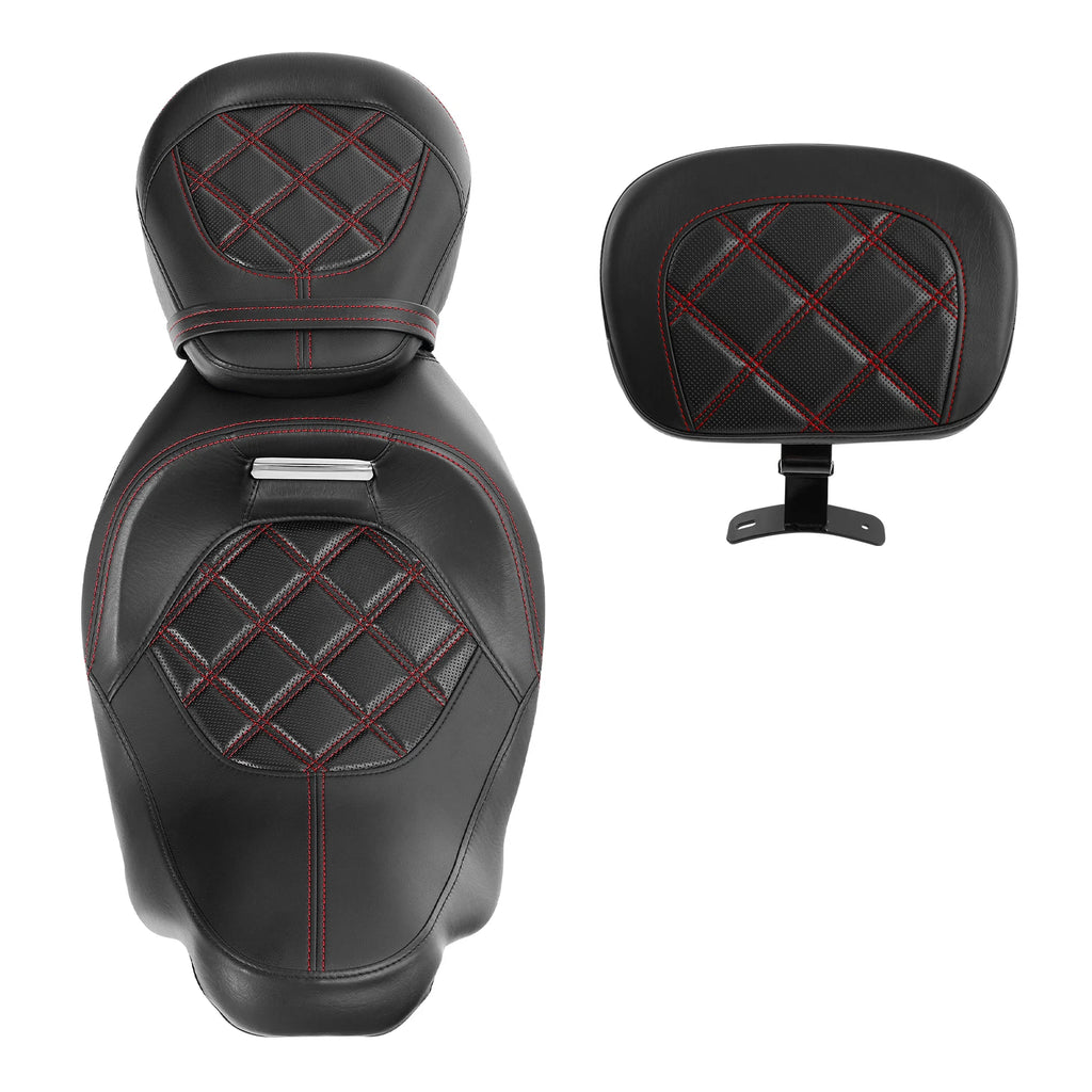 Driver Passenger Seat Backrest for Harley Touring Glide (2009–2023)