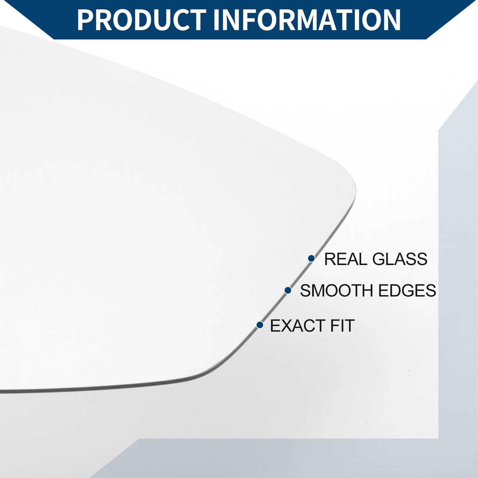 Heated Left Side Mirror Glass Replacement for Honda Accord (2013–2017)