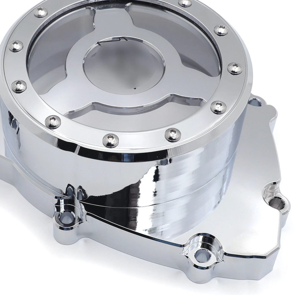 Chrome Clear Stator Engine Cover for Yamaha YZF R1 (2009–2014)