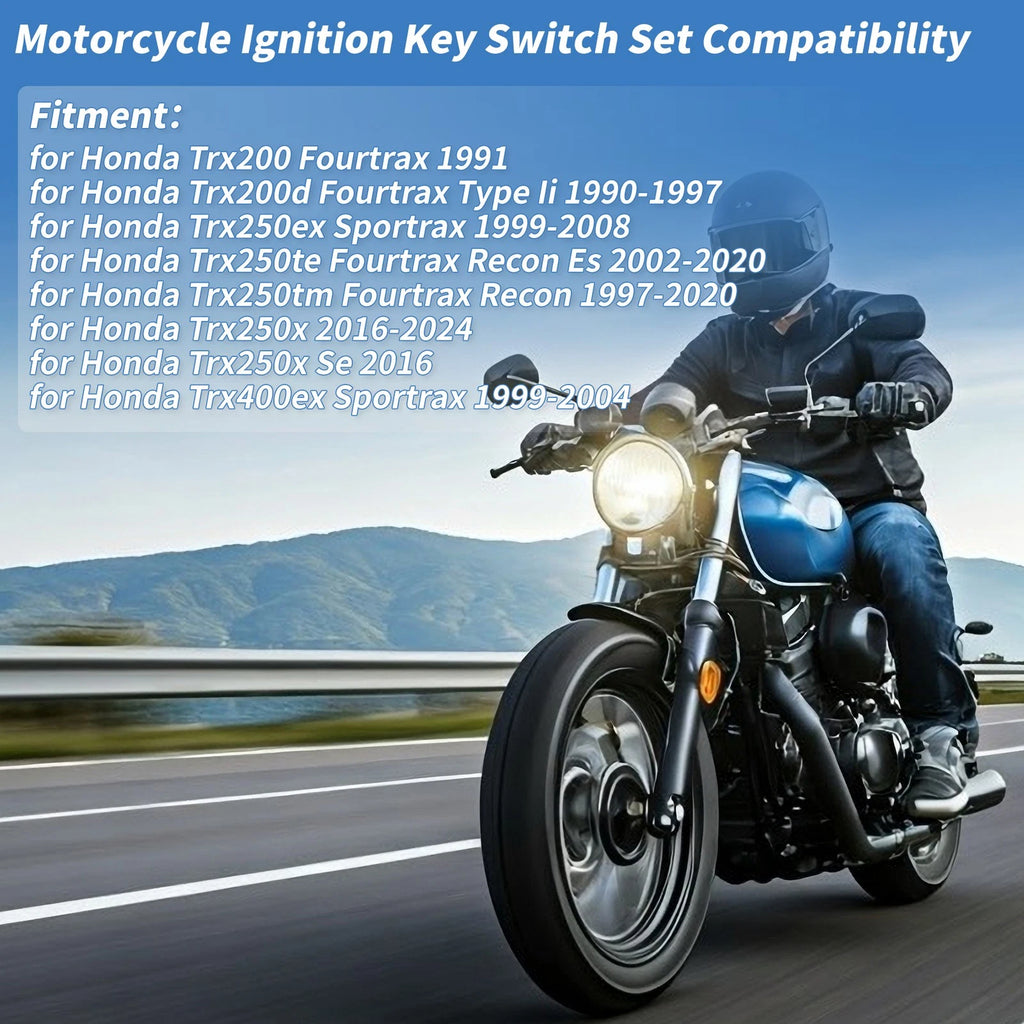 Ignition Key Switch Replacement for Honda TRX200 FourTrax (1991–1999)