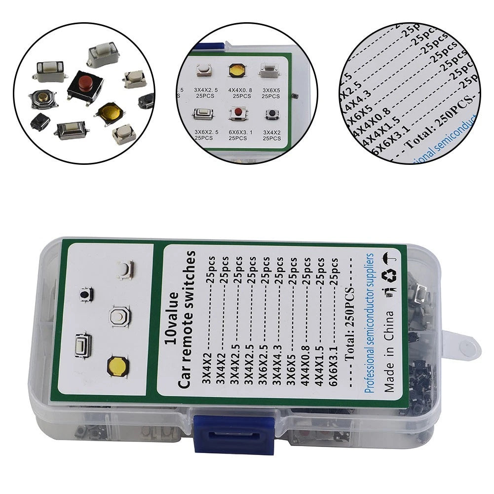 Remote Key Power Switch Button Microswitch Set of 250