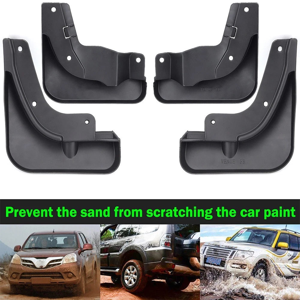 Set of 4 Mud Guards for Hyundai Venue (2019–2023)