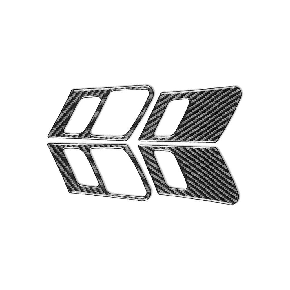 Carbon Fiber Interior Door Handle Frame Cover for Audi Q5 (2018–2021)