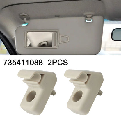 2X Sun Visor Bracket Holder for Fiat Grande Punto (2005–2018)