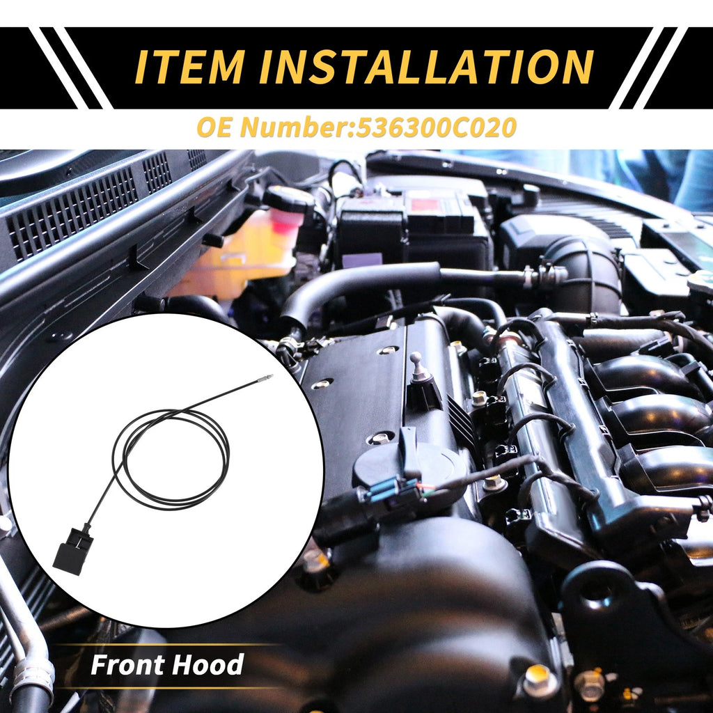 Hood Latch Release Cable Replacement for Toyota Tundra and Sequoia (2007–2020)