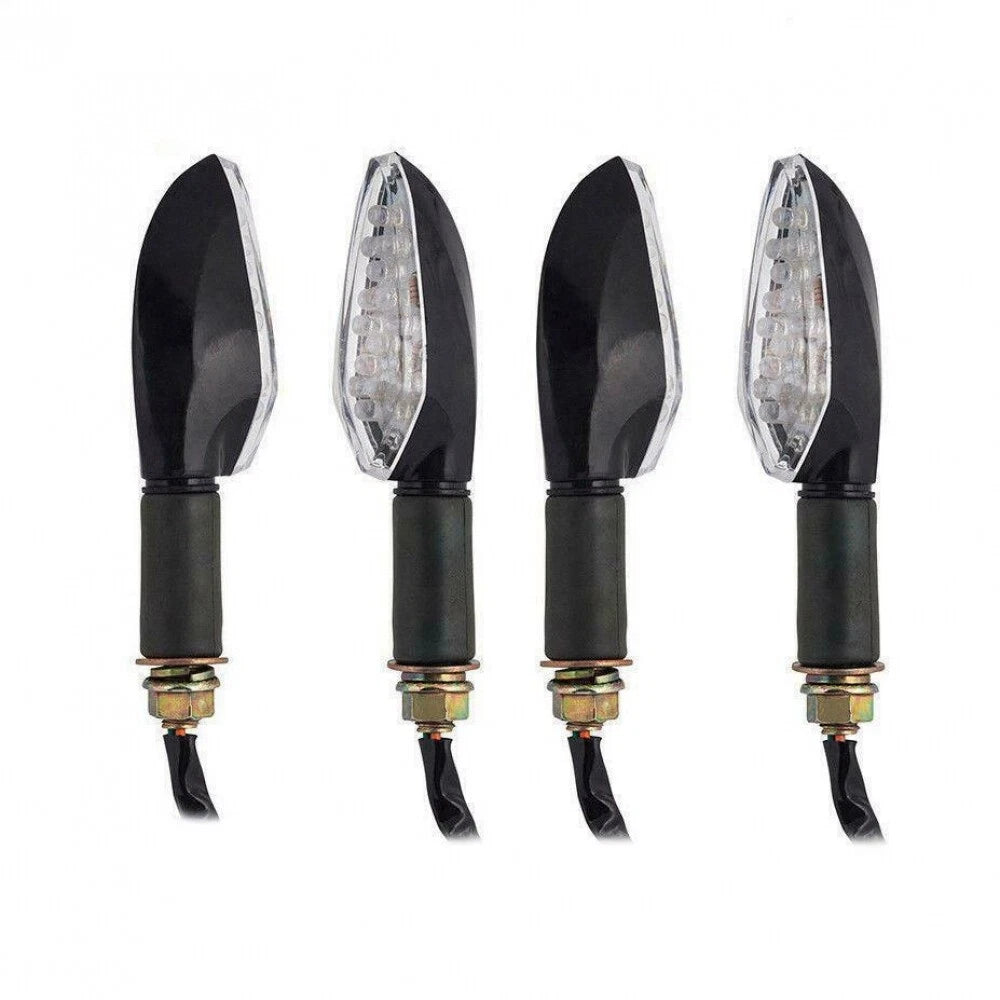 4X LED Turn Signal Indicator Lights for Motorcycle (12V)